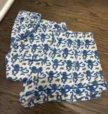 Roller Rabbit Pajamas Monkey Blue Polo