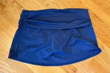 Title Nine Splash Sun Swim Skort Navy Blue Size Medium Skirt Beach Vacation