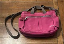Duluth Trading Co Magenta Canvas Crossbody Bag