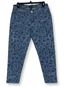 Rue21 Y2K Jeans Womens 9/10 Floral AOP Ankle Retro Boho‎ Stretch Pants 29x25