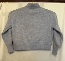 White House Black Market Size LP Large Petite‎ Pale Purple Mock Neck Sweater