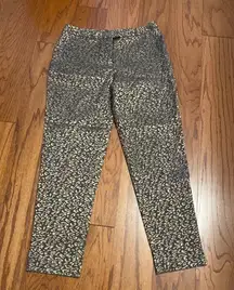 black & gold straight cut pants. Size 8.