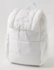 NWT OFFLINE By Aerie Puff Love White Backpack Aerie Purse 18x11 Lite