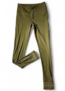 FP Movement Free People Olive Green Embellished Ankle Athletic Leggings XS
