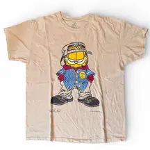 GARFIELD PAWS graphic print tee shirt, unisex, size M