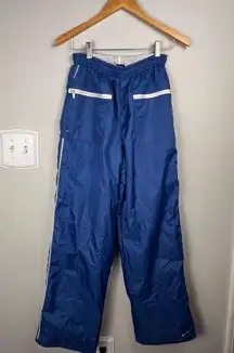 Vintage mid to late 90s Unisex Nike Track Pants Blue/White Size S. Streetwear