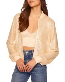 NWT Susana Monaco Sequin Bomber
Jacket Belgian Creme Sz Large
$258