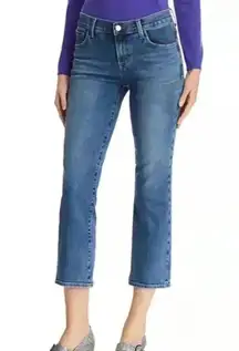 NWT J Brand Selena Crop Bootcut Jeans Polaris Destruct 29