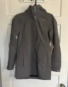 The North Face Gray Hooded Apex Flex All Weather Jacket