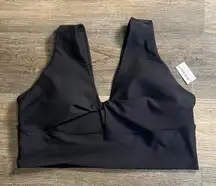 Old Navy Active Powersoft Go-Dry Black Padded Fitness Sports Bra  XXL NWT