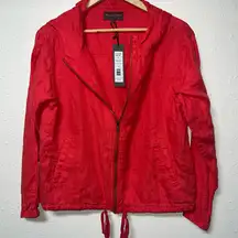 Michael Stars Red‎ Utility Jacket with Adjustable Hem