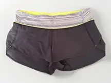 Lululemon Run: Speed Shorts Inkwell / Space Dye Twist Lullaby Ray Size 6