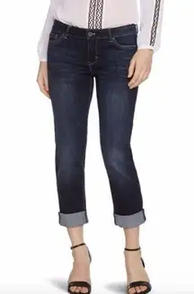 WHBM DARK‎ WASH STRAIGHT CROP JEANS