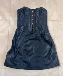 Urban Outfitters Dress Leather Black Mini