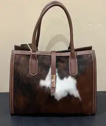 Cavalcanti Collection | Italian Hair On Cowhide Leather Tote Bag
