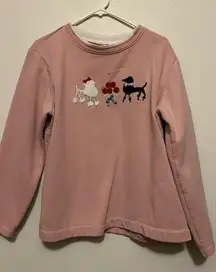 Vintage Embroidered Poodle Crewneck Sweatshirt