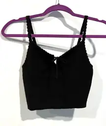 Black Crop Tank