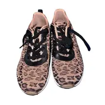 Skechers BOBS Squad Mighty Cat Leopard Sneakers - Size 8 - Excellent Condition