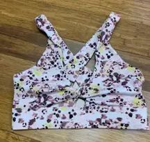 Fabletics Sports Bra Womens‎ Size Small Criss Cross Twist Front Medium Impact