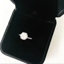 18K WG Plated Cubic Zirconia 2.35 Carat Ring