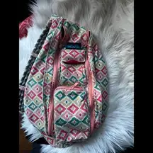 KAVU Women's Sling Bag - Colorful Geometric Design