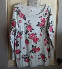 Floral sweatshirt