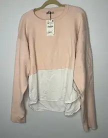 Zara blush pink sweatshirt size medium