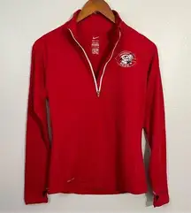 Nike  Cincinnati Reds Baseball Half Zip Long Sleeve Shirt