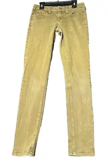 Arizona Jean‎ Co Super Skinny Green Jeans Womens Size 3 Denim Straight Leg