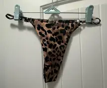 Cheeta Print Thong Bikini
