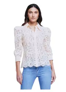 Andrea Blouse In Pearl