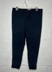 Revolve Pam & Gela Women's Lace Up Navy Blue Jogger Tencel Pants Size Small