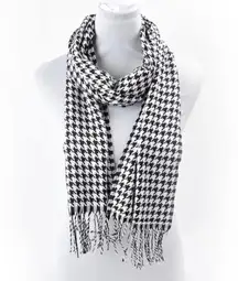 Black White Houndstooth Skinny Scarf New University of Alabama