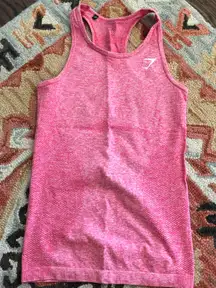 Gymshark Seamless Vest tank - Sherbet Pink Marl 
Extra Small