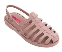 Melissa Disco Sandals in Dark Matte Pink Size 5