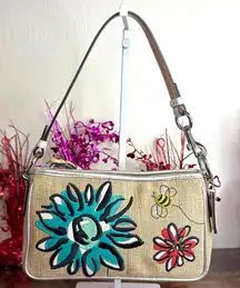 y2k COACH Vintage Bumble Bee Floral Mini Bag Demi