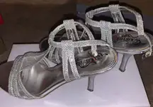 silver sparkle heels. Great for a night out