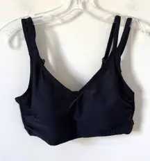 Universal Standard Padded No Wire Adjustable Bathing Suit Top Black 6-8 NEW