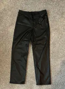 Express Straight Ankle High Rise Black Pants
