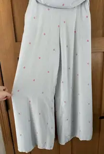 Jaase Anthropologie Harlow Striped 2-Piece Tube Top /Palazzo Pants Outfit Medium