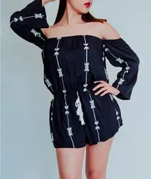 Exist Navy Blue‎ Romper-Shorts Size Small