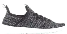 Adidas  cloud foam ntn black/ white blue material sneakers !