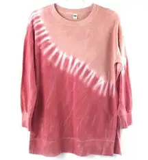 Old Navy Pink Sugar Coral Oversized Dyed Sweatshirt