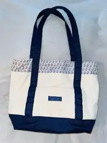 Vineyard Vines Canvas Tote Bag Sailboat Design