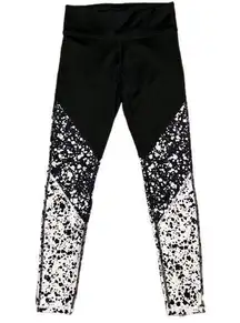 Fabletics Brogan Full Length Mid Rise Color Block Print Legging XS