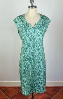 Simms Drifter Dress in Coastal Print Aqua