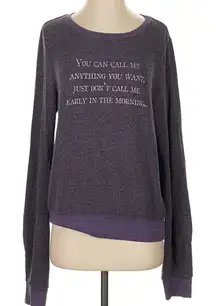 Wildfox Heathered Purple Sweatshirt
