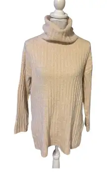 Lou & Grey Cream Turtleneck Sweater Size S