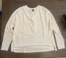 The north face Women's cream ivory Long Sleeve Top size 1x
