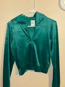 Offline By Aerie Emerald Green Cropped Jacket 